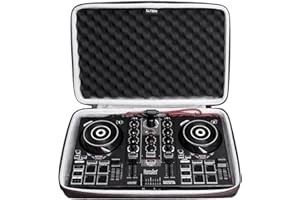 L LTGEM LTGEM DJ Controller Case for Hercules DJControl Inpulse 200 / DJControl Inpulse 200 MK2 - Hard Storage Travel Protective Carrying Bag (Case Only)