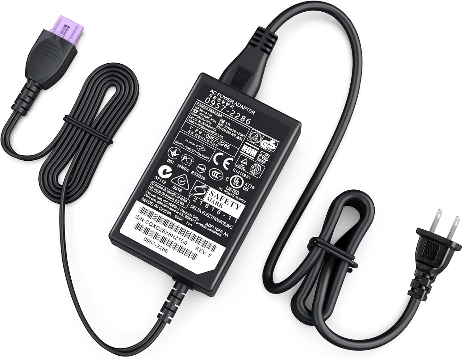 30V 333MA Printer Power Adapter AC Adapter Charger for HP Deskjet 1000 1050 2050A,3050A, 3051A, 3052A, 3054, 3055A, 3056A, 3510, 3511, 3512 OfficeJet 0957-2286 Cord Replacement