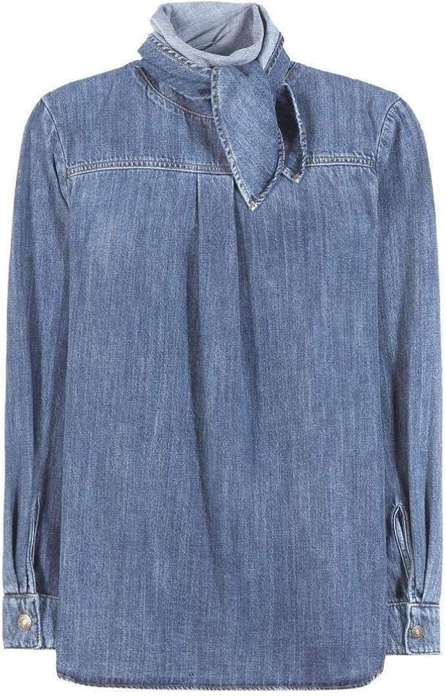 chloe denim shirt