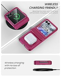 Vizvera for Motorola Razr 2024 Case with Hinge