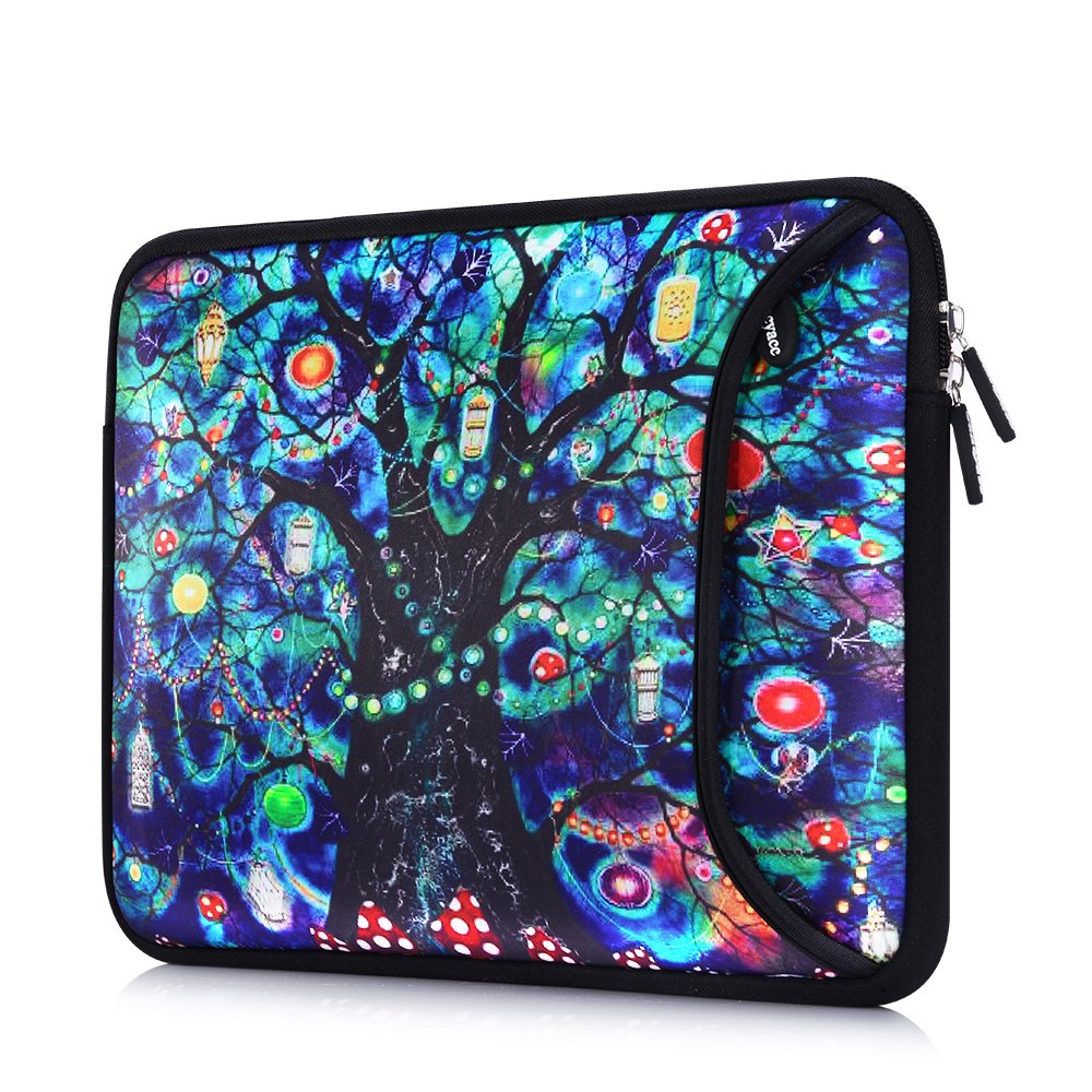 Sancyacc Laptop Sleeve, Water-Resistant Sleeve Bag Cover 13-13.3 Inch, Neoprene Laptop Bag Case, Full Protective Carrying Notebook Pocket for MacBook Air/Pro (Lifetree)