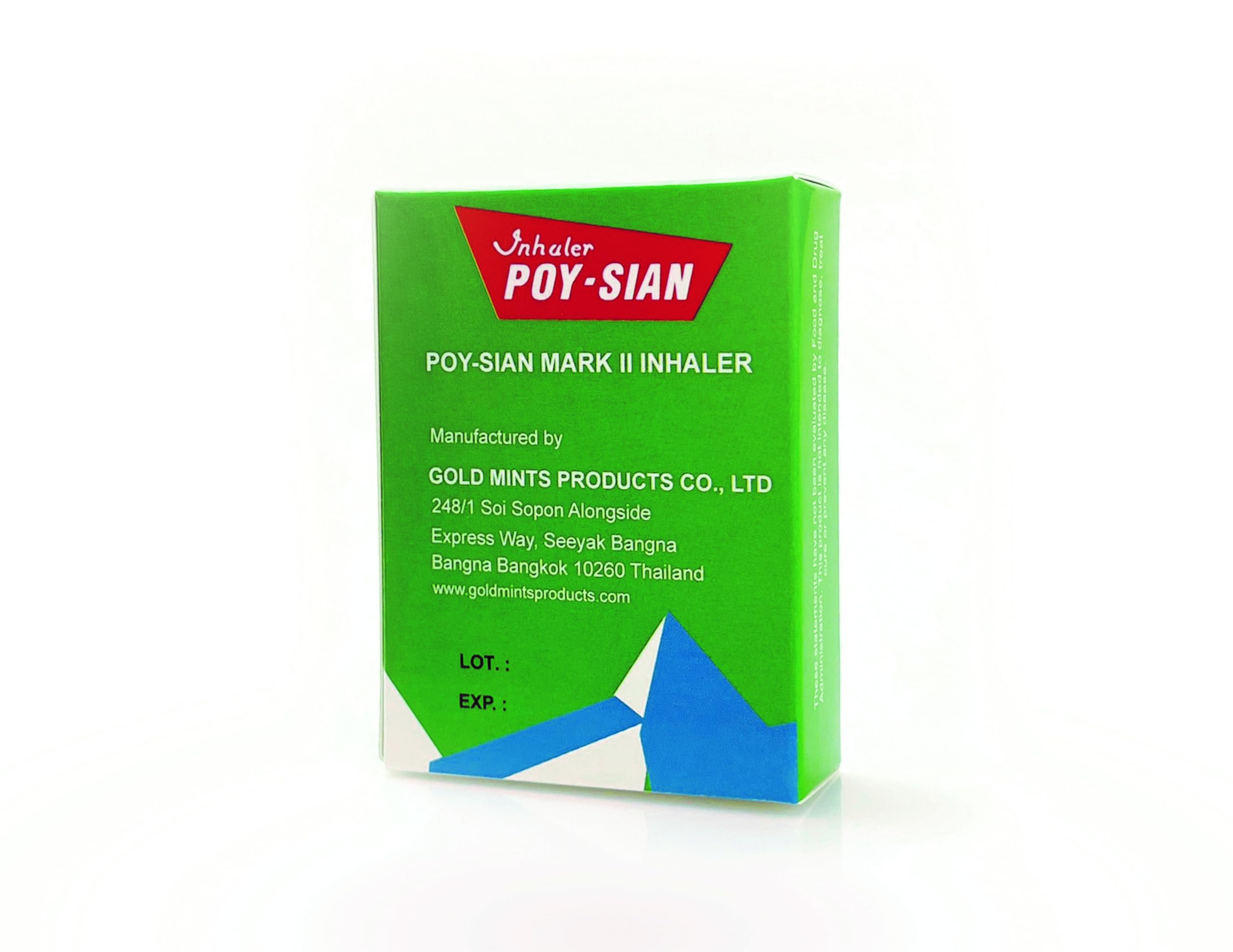 POY-SIAN Mark II Menthol Aromatherapy Nasal Inhaler, Natural Herbal Remedy with Cooling Essential Oils Poysian (1 Stick)