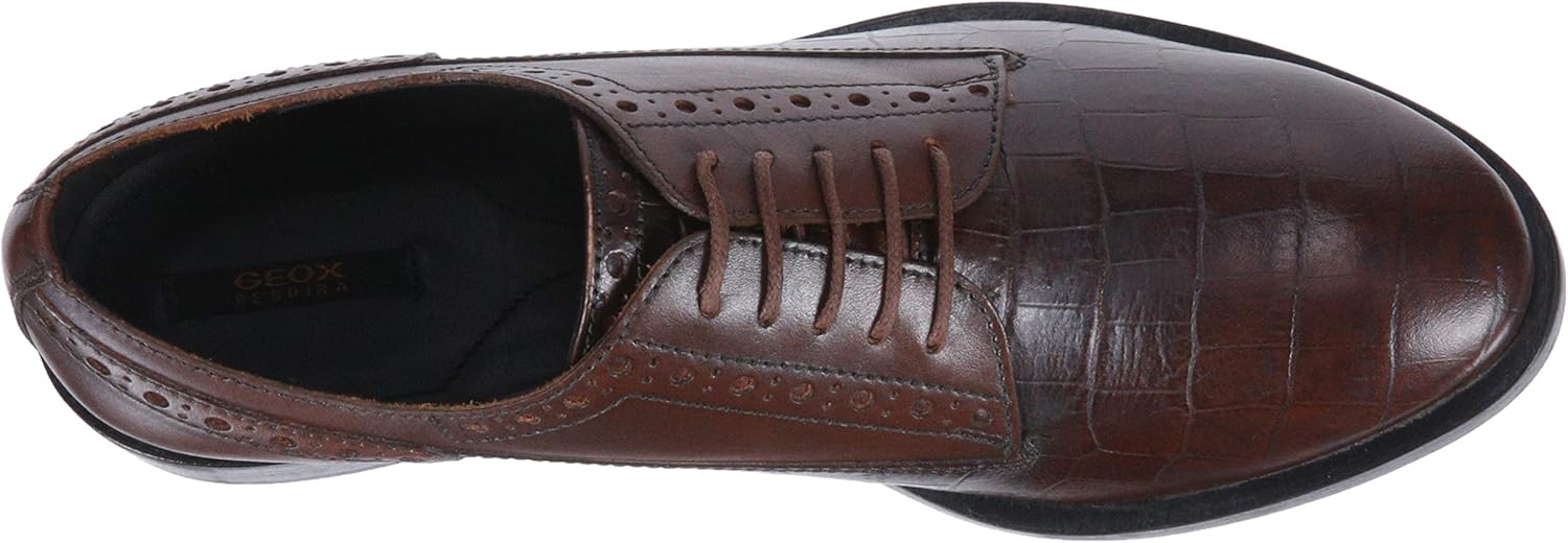  | Geox Women's Brogue 11 Croc Embossed Dress Shoe Oxford | Oxfords
