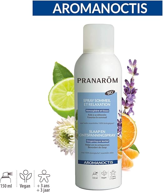 Pranarom Aromanoctis Schlaf Und Entspannungsspray Entspannung Fordert Das Einschlafen 150 Ml Amazon De Drogerie Korperpflege