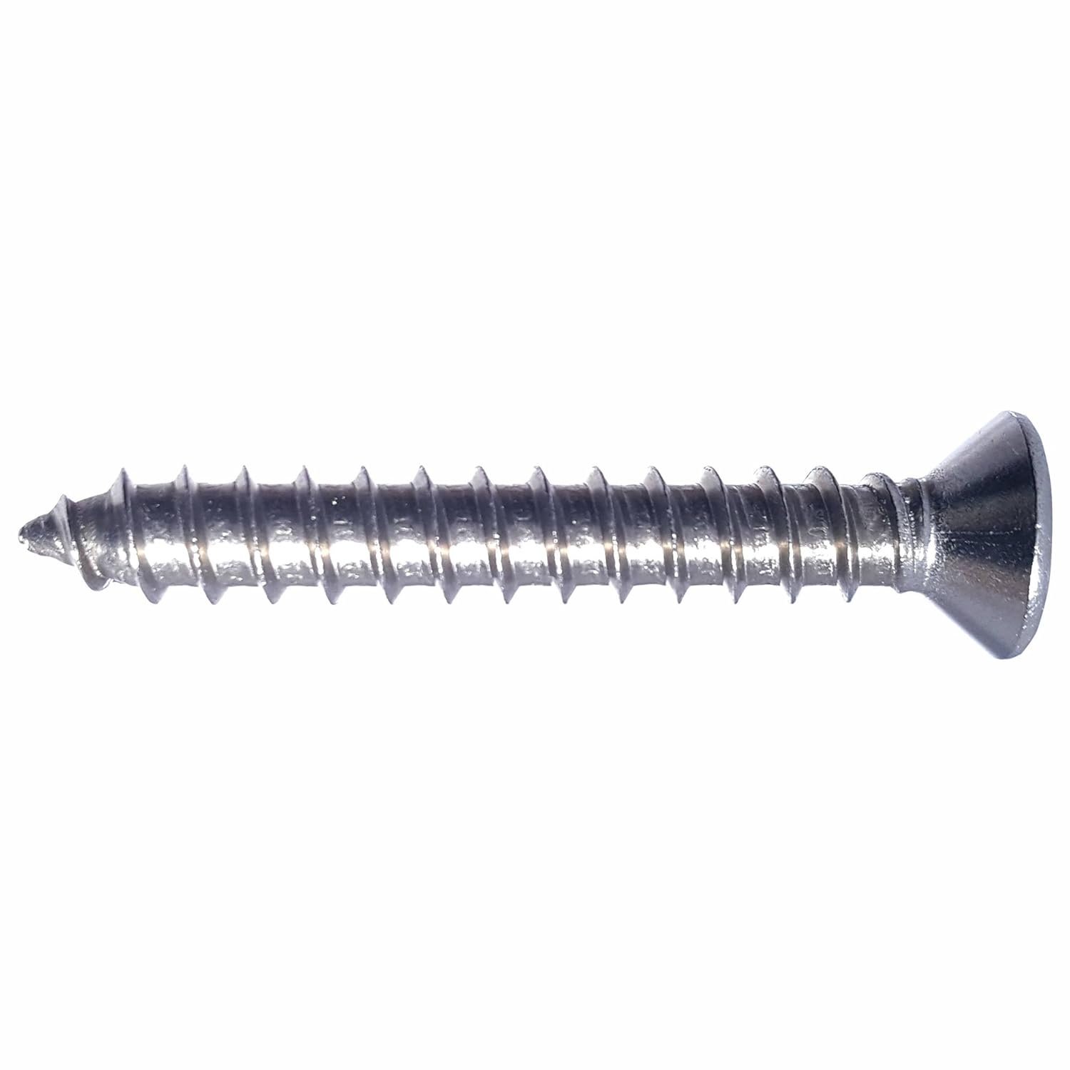6 x 3/4 Flat Head Sheet Metal Screws, Square Drive, Stainless Steel 18