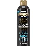 Gold Bond Men's Essentials Talc-Free Body Powder Spray 7 oz Nightfall Scent Wetness Protection