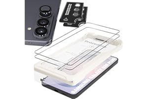 (2+2) Orzero Compatible for Samsung Galaxy S26 Plus, 2 Pack Screen Protector + 2 Set Metal Camera Lens Protector, 9H Tempered