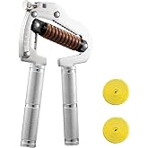 NESOHC-LLEW Adjustable Grip Strength Trainer: Premium 304 Stainless Steel Structure, Aerospace Grade Aluminum Alloy Handle, Grip Strength Adjustable Range 55-264 lbs