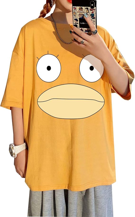 Amazon アニメ ｔシャツ メンズ エリザベス 無地 カジュアル ゆったり トップス ストリート系 半袖 シャツ カットソー 男女兼用 夏服 大きいサイズ Tシャツ カットソー 通販