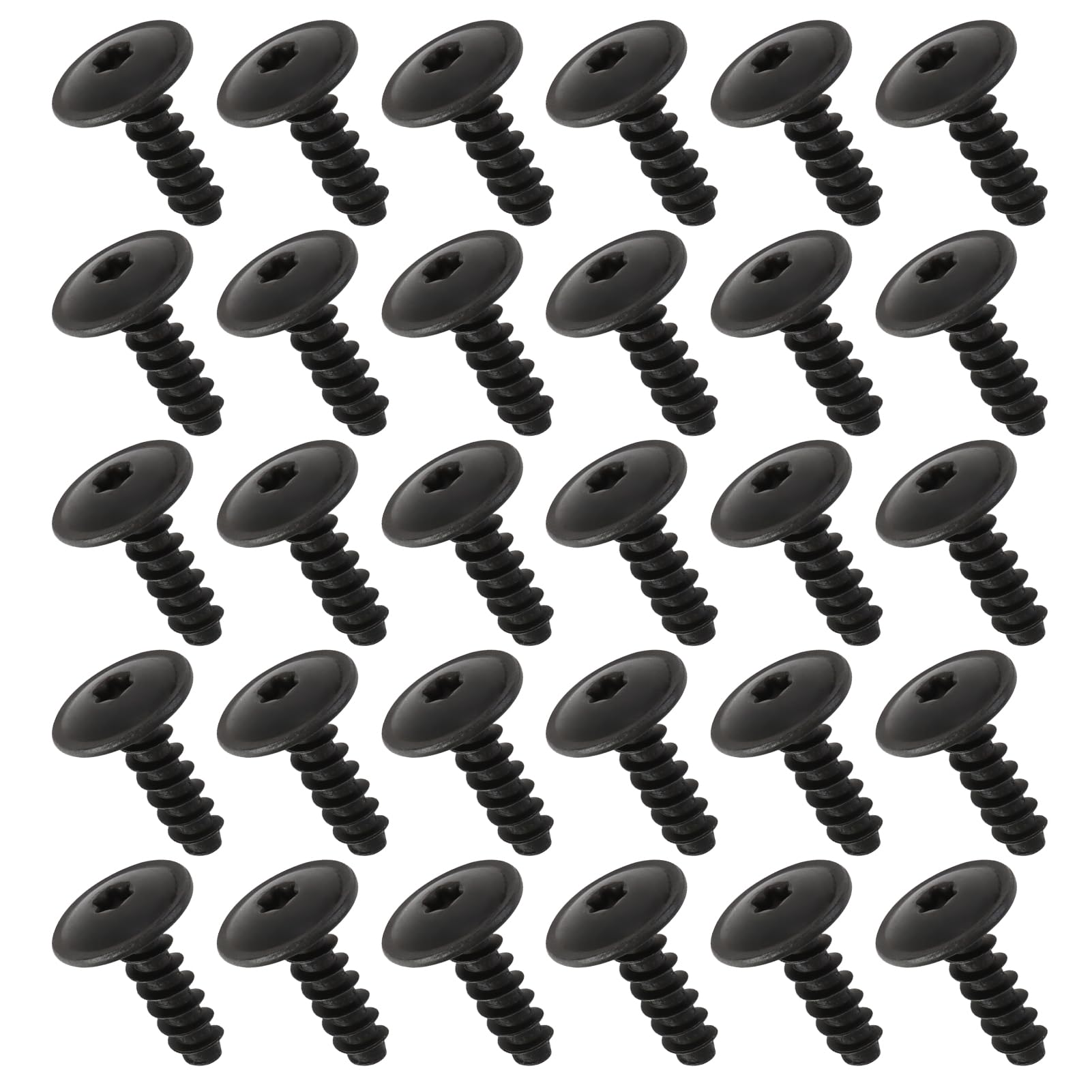 30Pcs Engine Undertray Screws, M5*16mm Auto Car Body Bolt Fender Screws Wheel Arch Inner Liner Splash Guard Torx Screws Bolt Retainer Compatible With Audi Seat Skoda VW Car