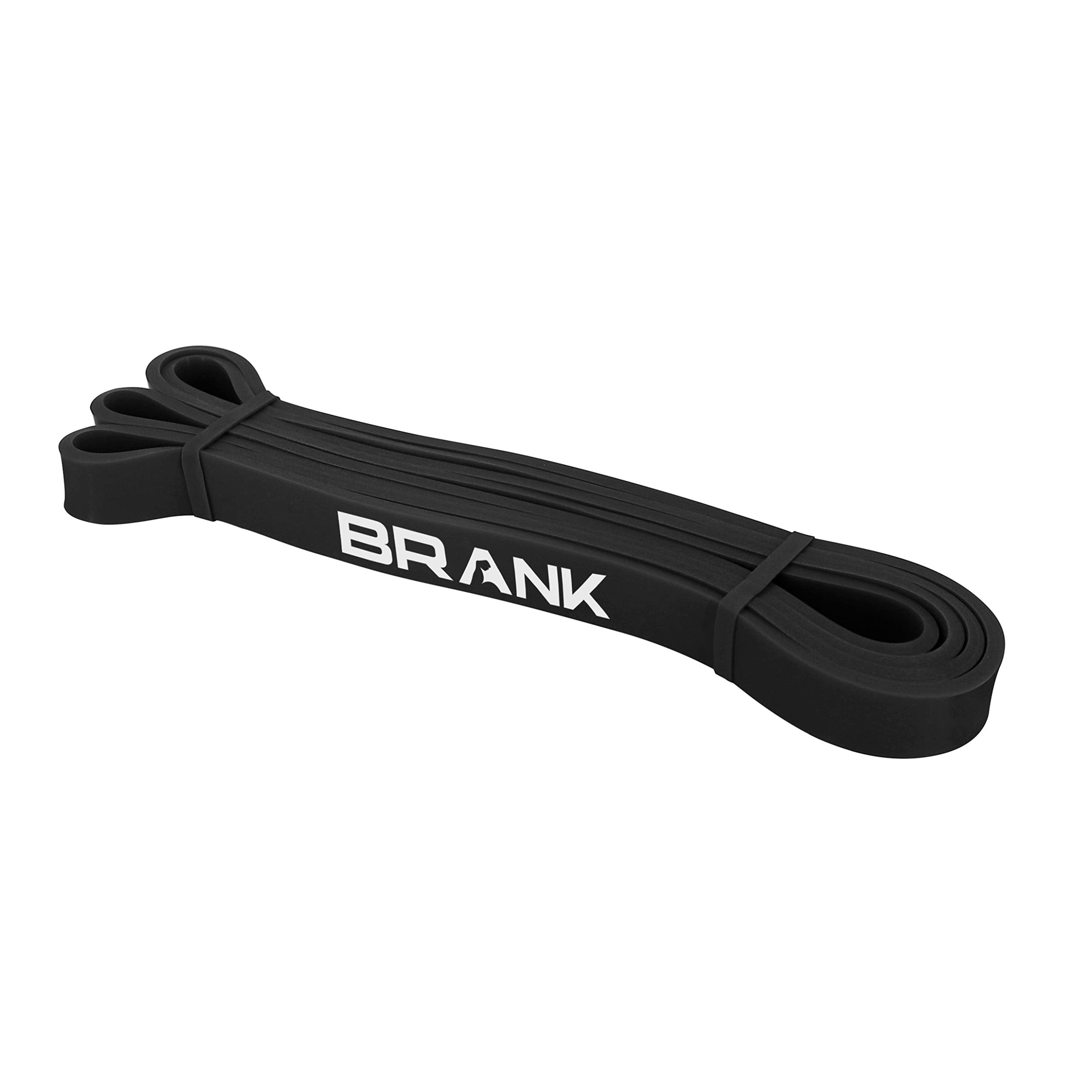 BRANK SPORTS Pull Up Bands - Resistance Bands for Pull Ups with Exercise Guide - Strong Pull Up Resistance Bands to Stretch, Build Muscle Mass & Strength - Latex Loop Workout Bands - Black 11-30kg