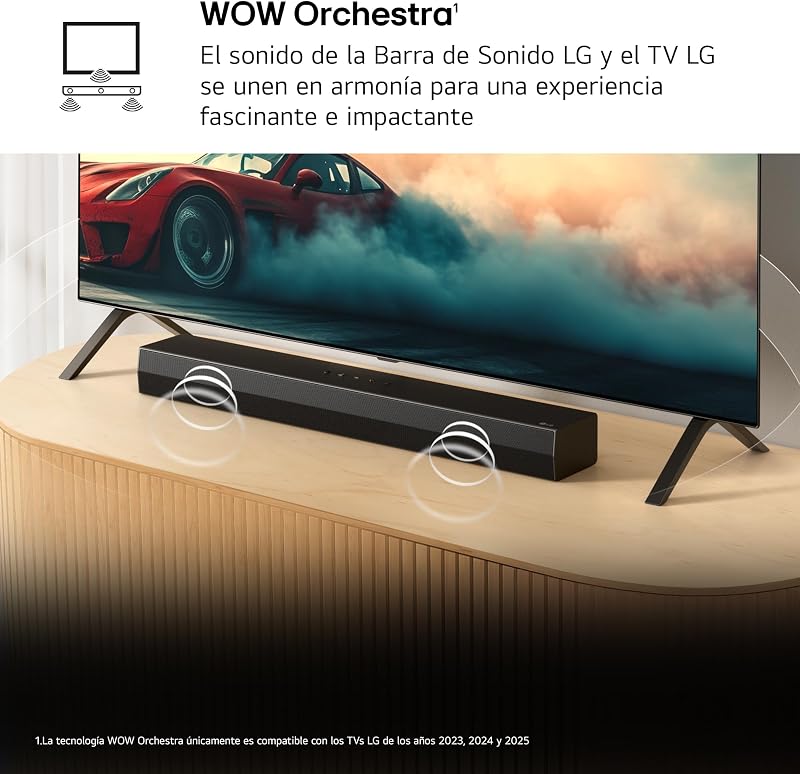 S20A - Barra de Som Inteligente, Bluetooth, 50W, 2.0 Canais, Compacto com Dual Woofer Integrado, Dolby Digital, DTS Digital Surround, Preto