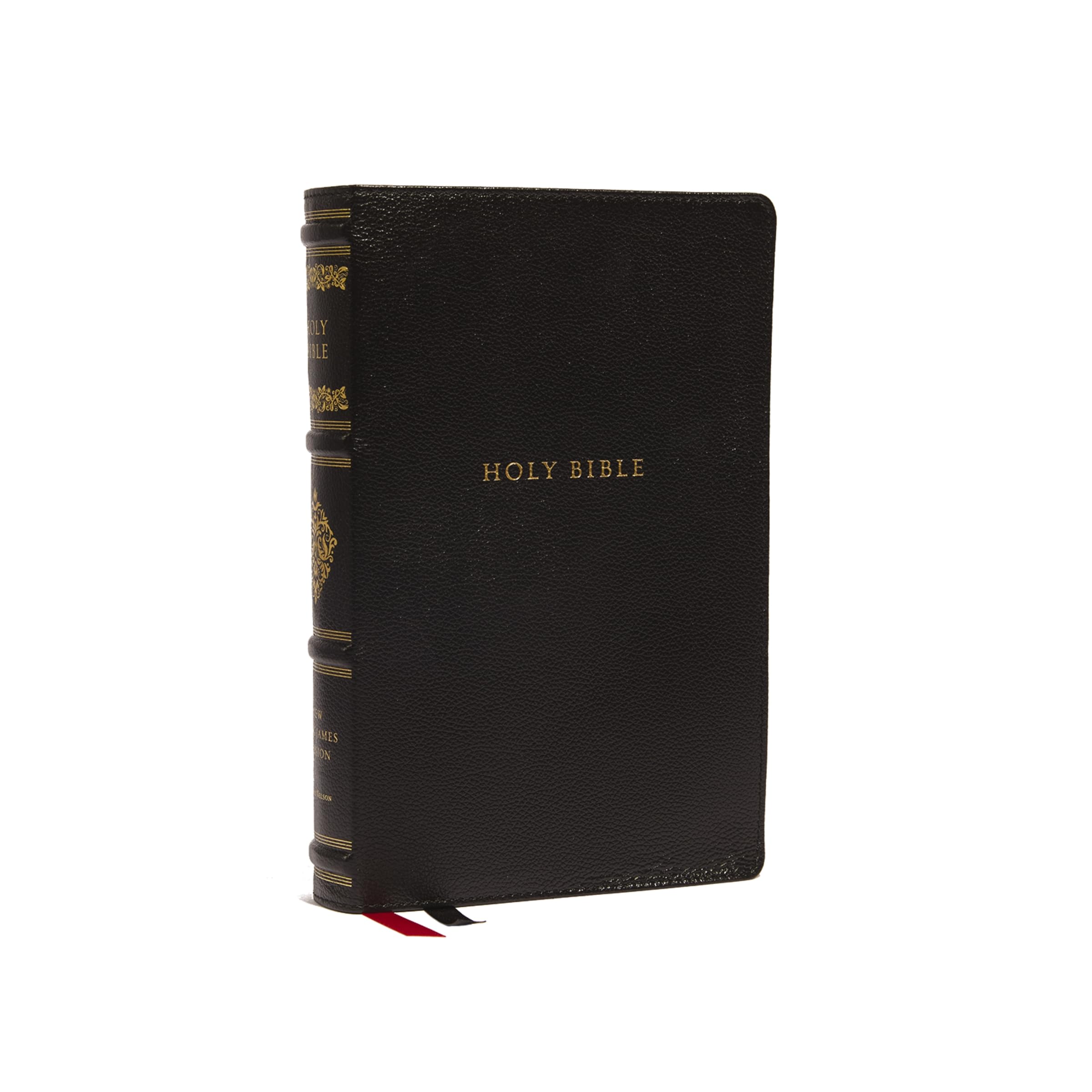 NKJV, Personal Size Reference Bible, Sovereign Collection, Genuine Leather, Black, Red Letter, Comfort Print: Holy Bible, New King James Version NKJV, Personal Size Reference Bible, Sovereign Collection, Genuine Leather, Black, Red Letter, Comfort Print: Holy Bible, New King James Version Leather Bound