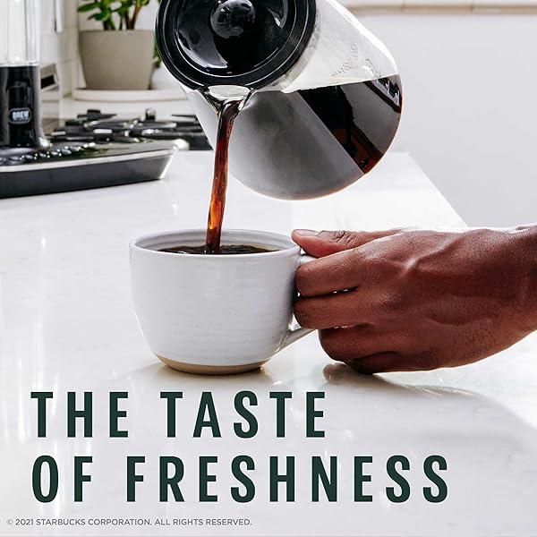 STARBUCKS WHOLE BEAN COFFEE, MEDIUM ROAST COFFEE, PIKE PLACE ROAST, 100% ARABICA, 1 BAG (18 OZ)