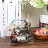 XIANNVXI 7 Chakra Crystal Tree Backflow Incense Burner with 30 Cones view 3