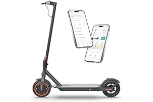 VOLPAM Electric Scooter, 350W Motor, 21-23 Miles Long Range, 19 Mph Speed, 8.5" Portable Folding Commuting Scooter, Double Braking System, Max Load 264Ibs