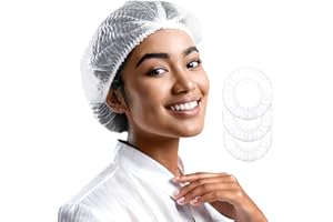100 Pack Hair Nets 24 Inch White Invisible Mesh Nylon Hair Net Food Service Elastique Cheveux Kitchen Bun Bouffant Wig Cap Ha