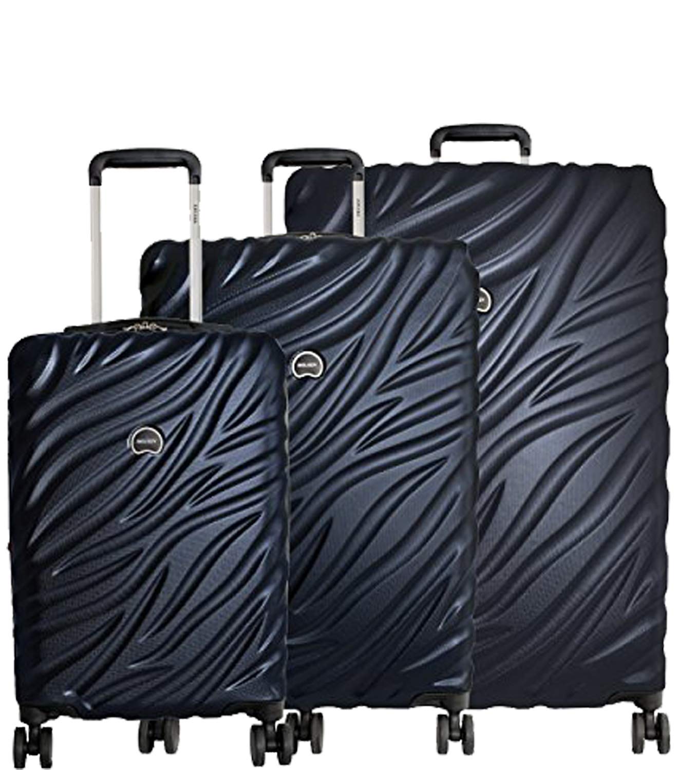 Delsey Paris Alexis 3-Piece Lightweight Luggage Set Hardside Spinner Suitcase with TSA Lock (21