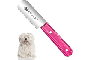 FLAMIA & JABZ FJ Professional Stripping Knife, Right handed, 3 inch blade (Stainless Steel) (Medium, Pink)