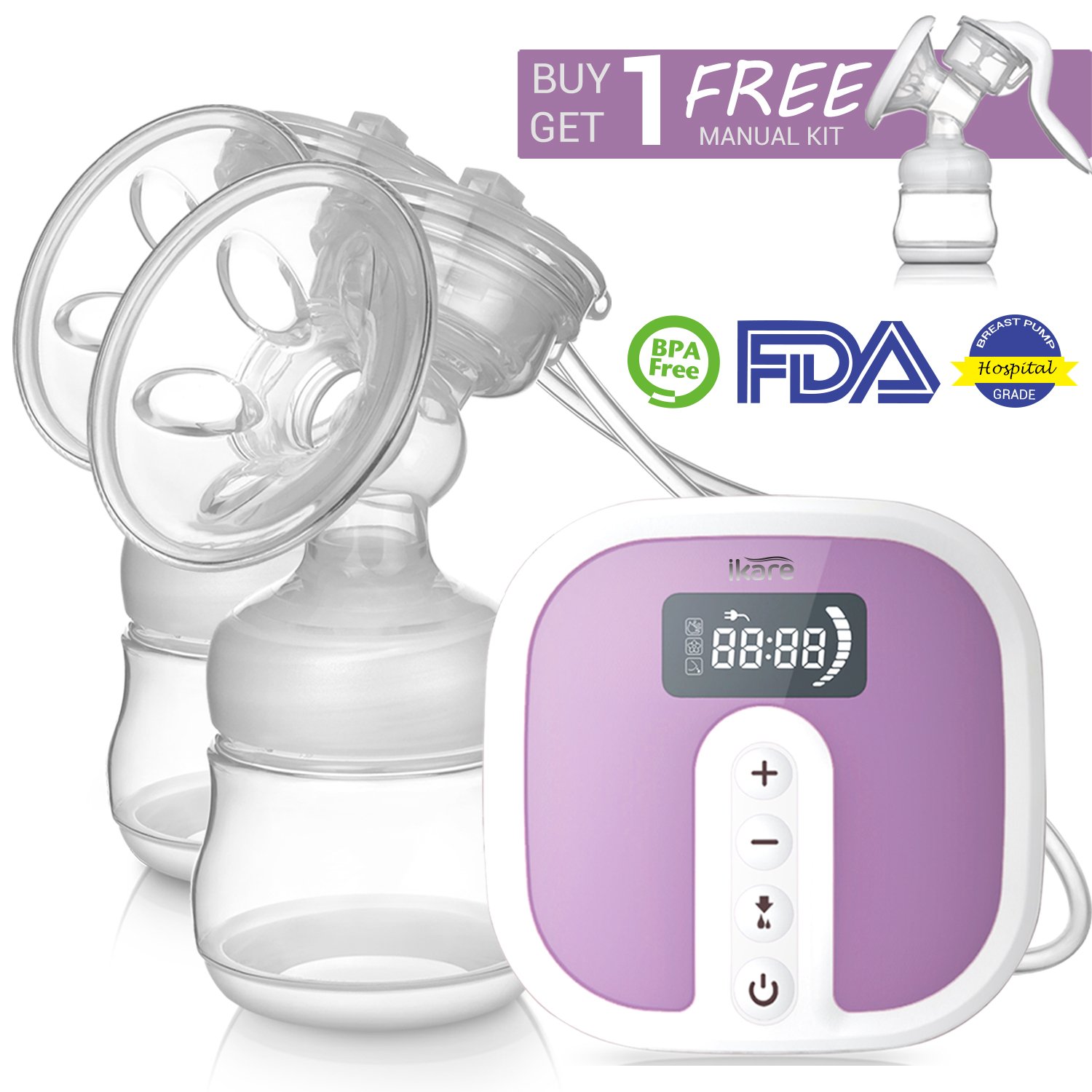 IKARE Double Electric Breast Pump Accessory Replacement Parts Silicone Diaphragms