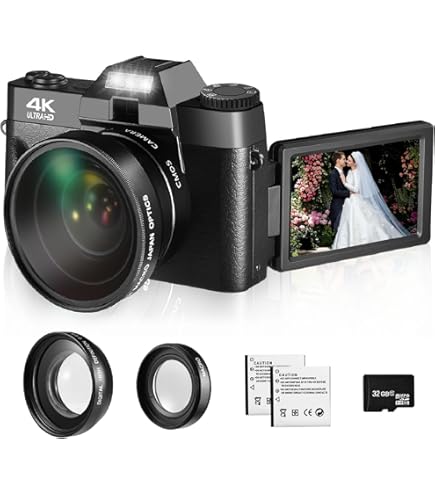 Amazon.com : Upgrade 4K Digital Camera for Photography and Video
