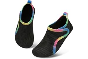 L-RUN Toddler Water Shoes Quick Drying Barefoot Boys Girls Aqua Socks Kids Swim Shoes for Beach Pool Surfing Yoga