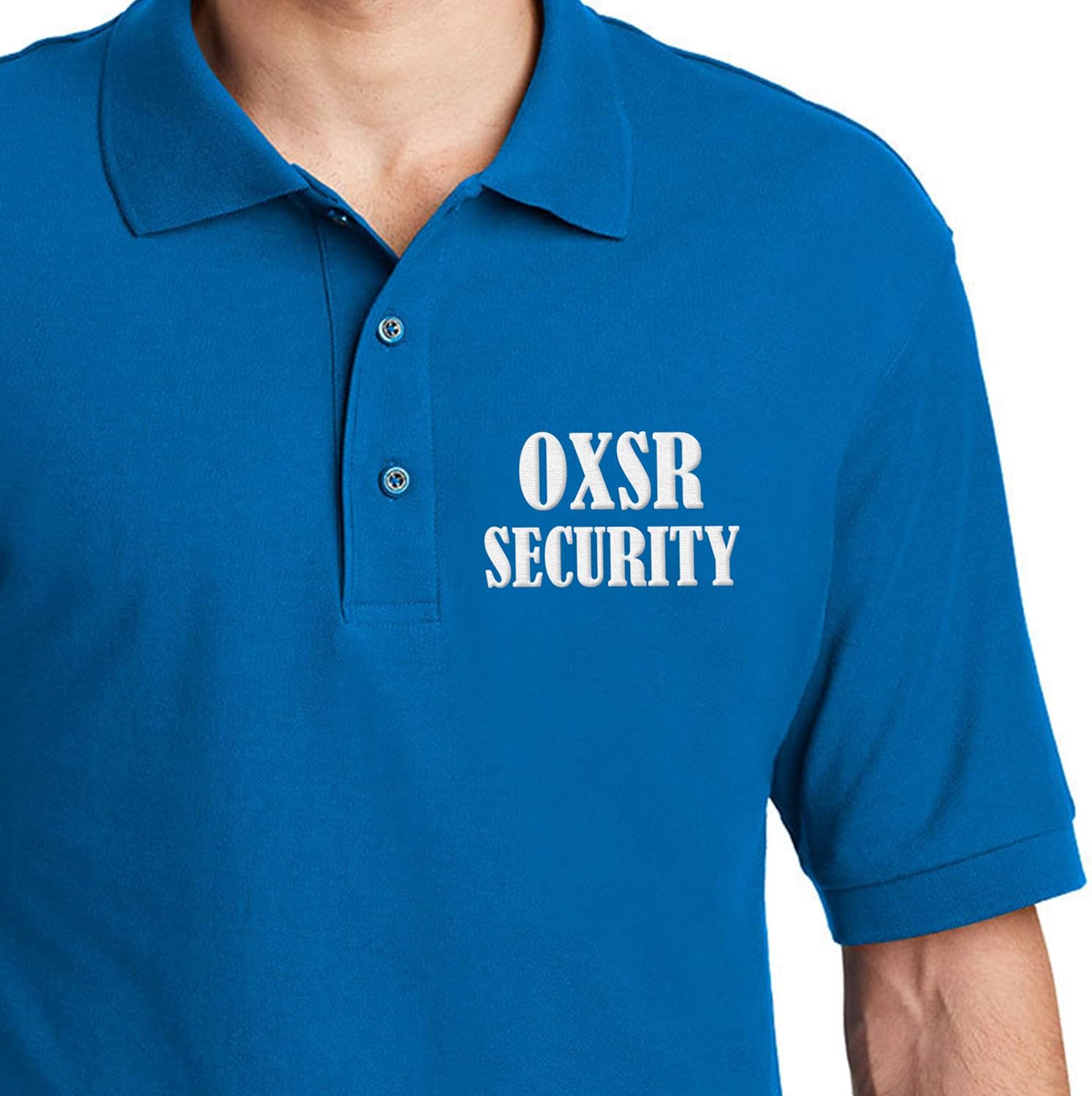 Custom Embroidered Polo Shirt for Men Personalized Embroidery Name Text Golf Tee: Clothing