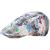 Quanhaigou Men's Cotton Flat Ivy Gatsby Newsboy Driving Hat Adjustable Irish Cabbie Ivy Driving Hunting Cap