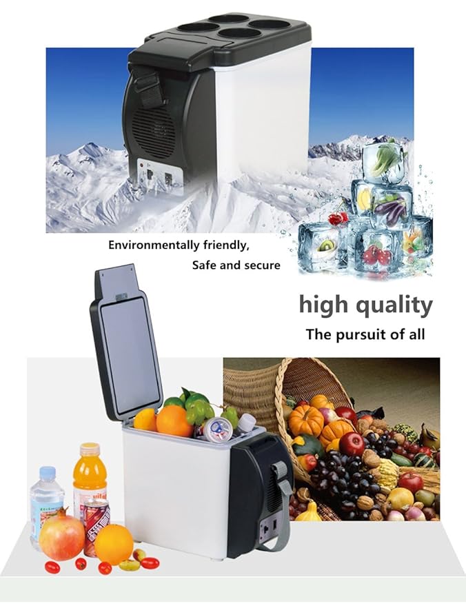 CUKKE 6L 12V Mini 6L coche pequeño frigorífico coche enfriador ...
