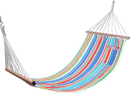 Hangit Cotton Hammock (Multicolor, 335 Centimeters)