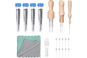 99Pcs Wool Felting Tool Kit, Needle Felting Starter Tool Kit with 4 Sizes Felting Needles, Needle Felting Supplies for Beginn