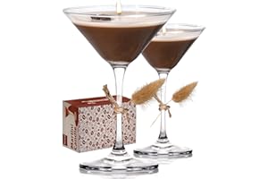 Taruzil 2 Pack Coffee Martini Candles Gifts for Women Men,Unique Gifts for Women Girl Friend Scented Soy Wax Candles for Home, Bedroom,Coffee Bar Scented for Christmas, Birthday,Halloween
