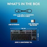 Logitech G G915 X Lightspeed TKL Low-Profile Wireless Gaming Keyboard UK view 9