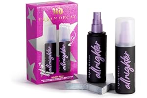Urban Decay All Nighter Long-Lasting Makeup Setting Spray - Double Dose Duo - 2-Piece Holiday Makeup Set - Full Size Sprays - Award-Winning Makeup Finishing Spray – Up to 16 Hours - Natural Finish