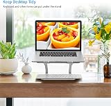 BoYata Laptop Stand Ergonomic Aluminum Height Adjustable 10-17 inch Silver view 7
