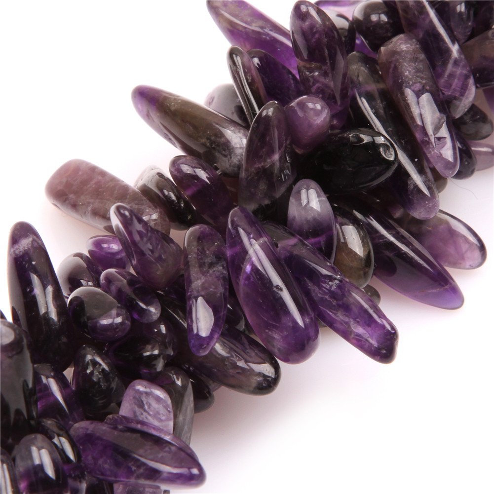 Sweet & Happy Girl's Store 18mm-20mm Gemstone Amethyst Beads Strand 15 Inch Jewellery Making Beads โ image 1