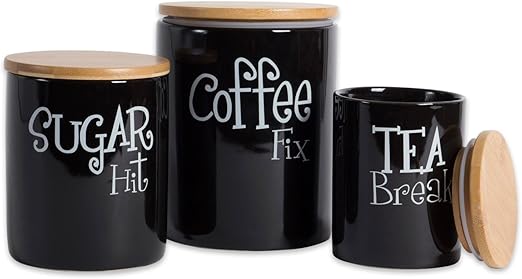 stylish tea coffee sugar canisters
