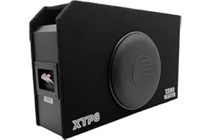 ORION XTP8 8” 1200W Max Vented Subwoofer Enclosure – Compact Ported Bass Box with Protective Grille, Internally Braced Design