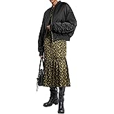 Michael Kors womens Zip Front Filled Bomber