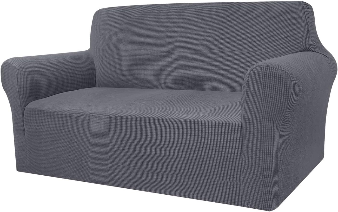 Granbest High Stretch Sofa Covers Universal Super Soft Loveseat Couch Jacquard Covers for Dogs Non Slip Furniture Protector Machine Washable (2 Seater
