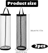 Aeaocvo 2pcs Plastic Bag Holder, Reusable Organizer for Home & Travel view 2