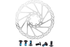 Disc Brake Rotor, Stainless Steel Brake Disc Mountain Bike Stainless Steel Brake Disc Brake Pad(180mm)