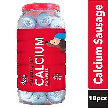 Drools Absolute Calcium Sausage Dog Supplement -Jar, 18 Pieces