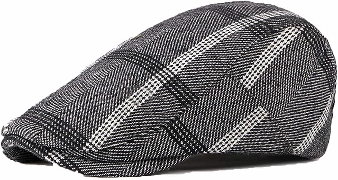tartan driving cap