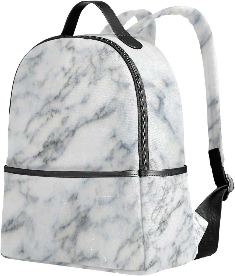 Ahomy School Backpack, Marble Pattern Texture Bookbag Travel Large Casual Rucksack Daypack for Teenagers Girls Boys Kids