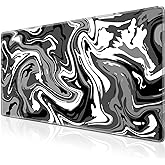 Gaming Mouse Pad, Large Mouse Pad XXL 35.4×15.7in, Extended Computer Keyboard Mouse Mat Desk Pad for Laptop with Stitched Edges, Waterproof Mousepad for Gamer Home&Office Women