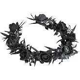 Flower Crown Headband Rose Flower Crowns for Women Renaissance Headpiece | Flower Headbands ,Renaissance Accessories, Wedding Party Birthday Halloween Headwear, Maternity Shoot Props