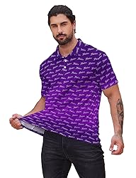Xdceu Golf Polos for Men - Funny Golf Shirts Print