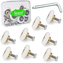 thumbnail image 2 of Curved Shower Door Rollers 4 X Shower Door Rollers/Wheels 19mm Wheel Diameter J058i Suitable For Kudos Showers Shower Door Rollers 23mm 2 of 9
