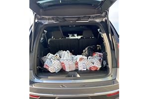EACCESSORIES EA Trunk Organizer Cargo Net for Chevrolet Suburban 2015-2023 – Envelope Style Cargo Net for SUV - Premium Mesh Car Trunk Organizer Vehicle Carrier Storage–Compatible with Suburban